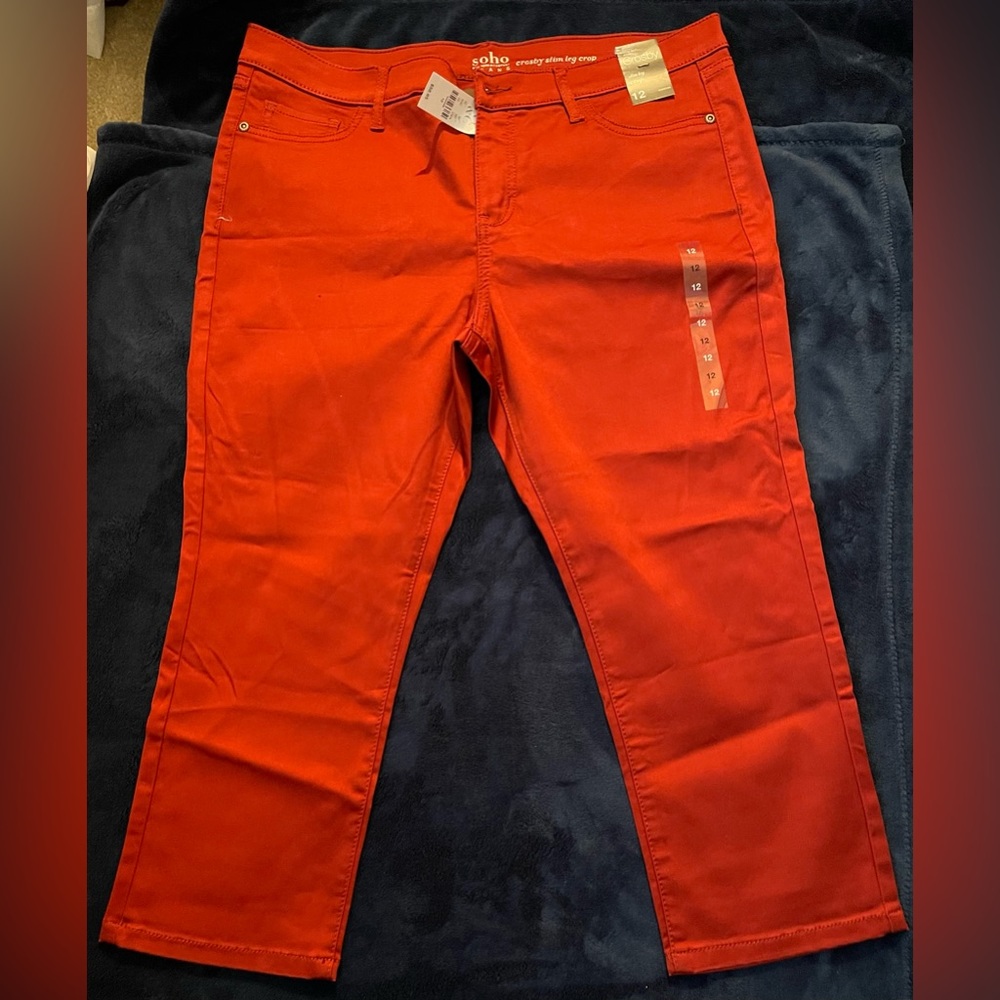New York & Company Cropped Slim Leg Pants, Size 12.